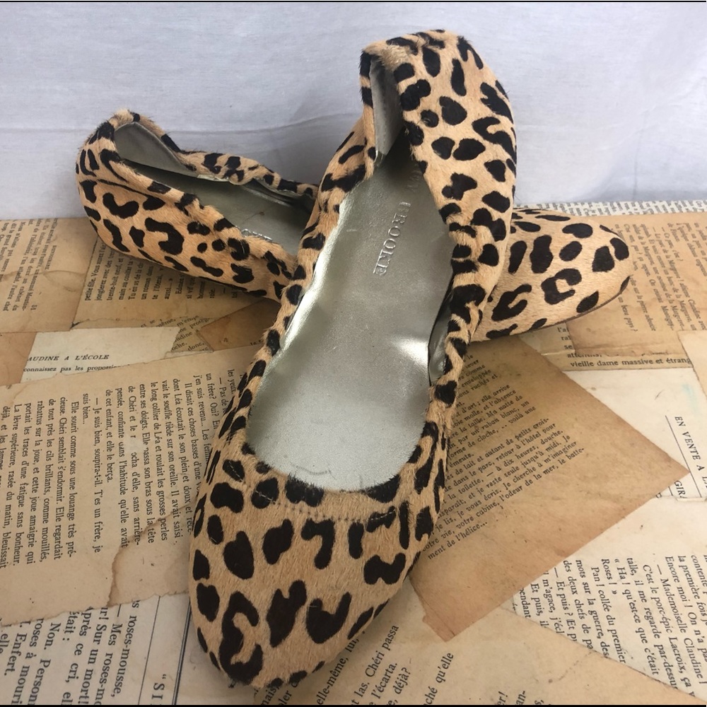 Audrey Brooke calf hair flats